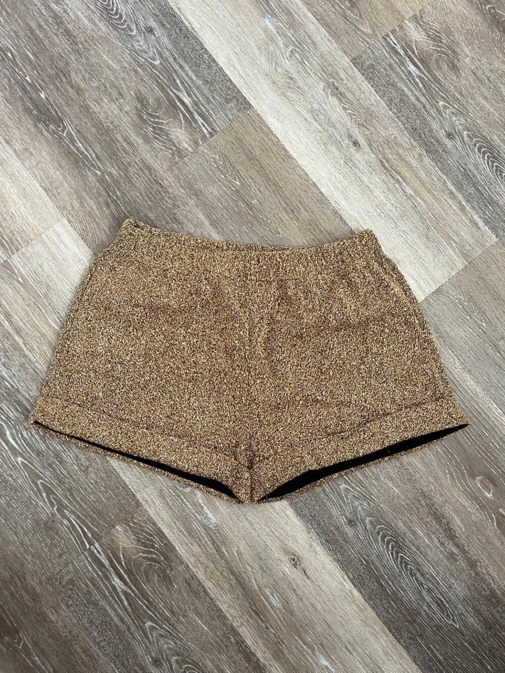 Gold Sparkly Beach Shorts